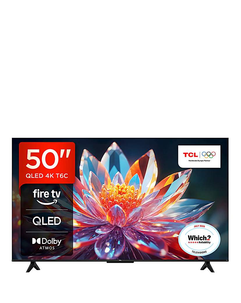 TCL 50T6CUK 50in 4K QLED Fire TV …
